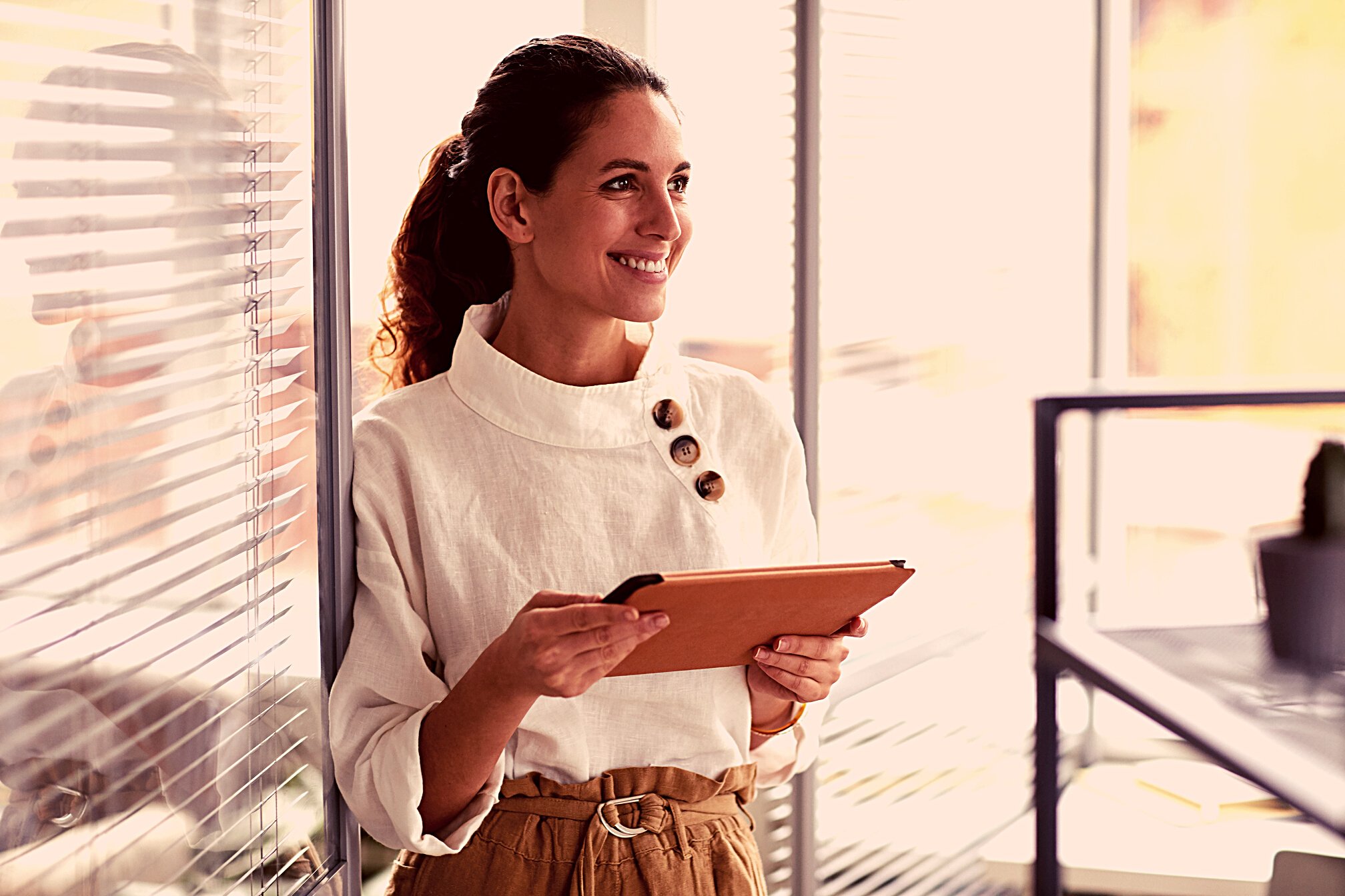 Successful Female Entrepreneur Smiling